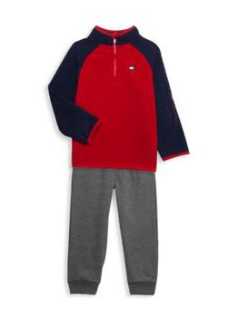 Tommy Hilfiger | Little Boy’s 2-Piece Fleece Sweatshirt & Joggers Set商品图片,满$150享7.5折, 满折