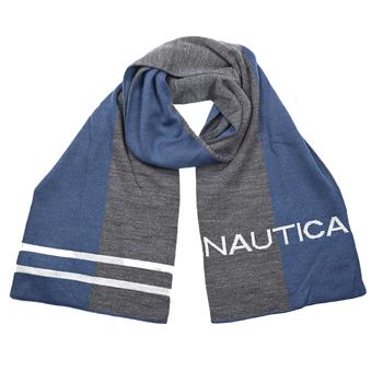 推荐Nautica Mens Split Logo Scarf商品