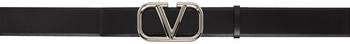 商品Valentino | Black V-Logo Belt,商家SSENSE,价格¥1791图片