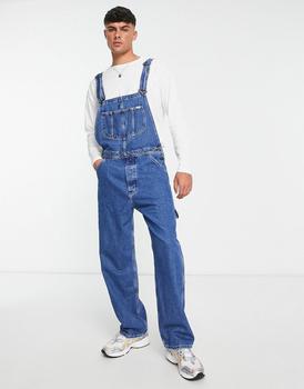 LEE | Lee relaxed fit dungaree jeans in mid wash商品图片,