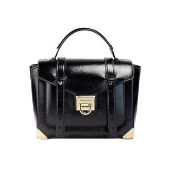 Michael Kors | Michael Kors Manhattan Medium Slick  Leather Top Handle School Satchel Women's Bag 4.4折, 独家减免邮费