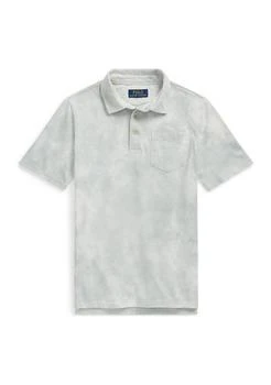 Ralph Lauren | Lauren Childrenswear Boys 8 20 Washed Cotton Jersey Polo Shirt,商家Belk,价格¥136