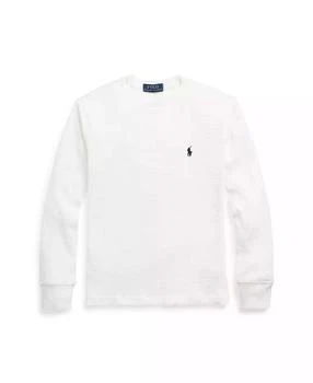 Ralph Lauren | Big Boys Waffle-Knit Cotton Long-Sleeve Tee,商家Macy's,价格¥242