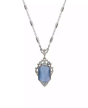 2028 | Blue Moonstone Crystal Pendant Necklace,商家Macy's,价格¥234