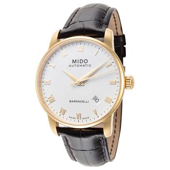 商品MIDO | 美度Baroncelli II系列 男士机械手表38mm 皮革表带 M86003264 ,商家Ashford,价格¥2140图片