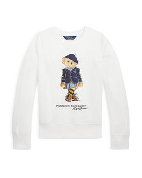 Ralph Lauren | Girls' Polo Bear Fleece Sweatshirt - Little Kid, Big Kid商品图片,7.4折起, 独家减免邮费