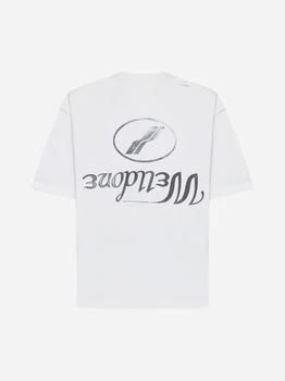 推荐Destroyed Reverse logo cotton t-shirt商品