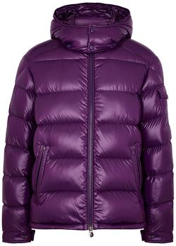 moncler maya, Moncler | Maya purple hooded quilted shell jacket商品图片 