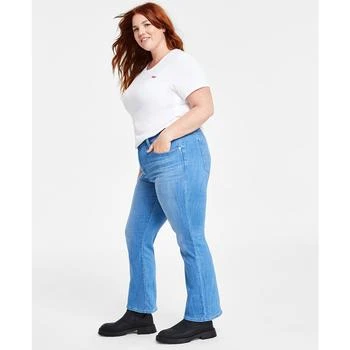 Levi's | Trendy Plus Size 725 High-Rise Bootcut Jeans,商家Macy's,价格¥327