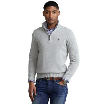 Ralph Lauren | Men's Cotton Quarter-Zip Sweater,商家Macy's,价格¥661
