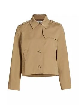 FRAME | Cotton Trench Jacket,商家Saks Fifth Avenue,价格¥3586