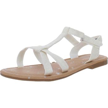 推荐Arizona Jeans Co.  Girls Clara II Glitter Memory Foam Flat Sandals商品