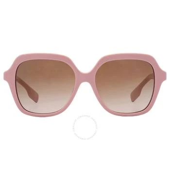 Burberry | Joni Brown Gradient Square Ladies Sunglasses BE4389 406113 55,商家Jomashop,价格¥777