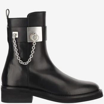 推荐SARTORE SMOOTH LEATHER ANKLE BOOT WITH CHAIN商品