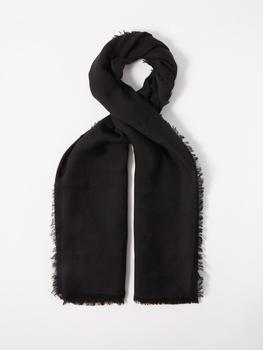推荐Frayed-edge wool scarf商品