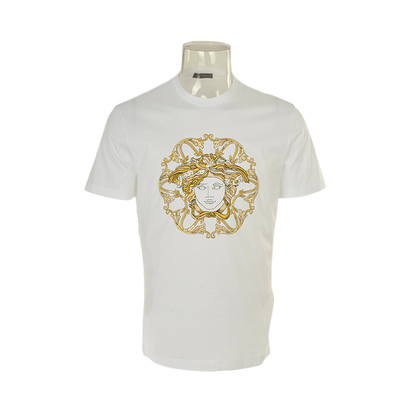 夏装范思哲短袖, Versace | VERSACE JEANS 范思哲牛仔 男士圆领T恤 A732921952A93A商品图片 独家减免邮费