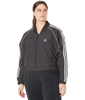 adidas plus, Adidas | Plus Size 3-Stripes Short Track Top商品图片 3.4折