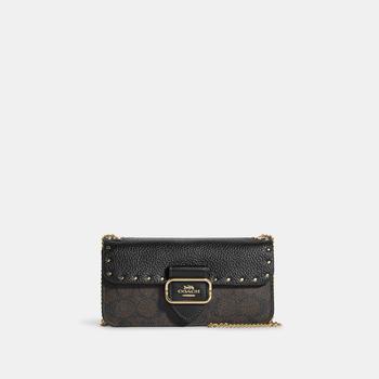 Coach | Coach Outlet Morgan Crossbody In Colorblock Signature Canvas With Rivets商品图片,4.3折×额外8.5折, 额外八五折