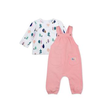 推荐Baby Girls Cotton T-shirt and Overall, 2 Piece Set商品