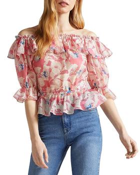 product Harina Printed Off-the-Shoulder Top image
