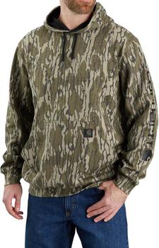 推荐(105484) Loose Fit MW Camo Sleeve Graphic Sweatshirt - Mossy Oak Bottomland Camo商品