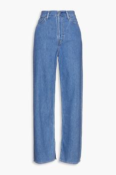 Ganni | High-rise wide-leg jeans商品图片,4折