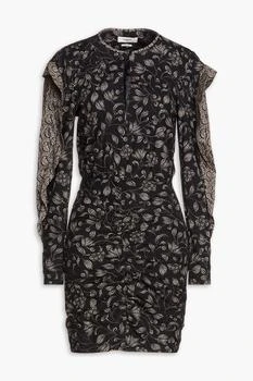 Isabel Marant Étoile | Ruffled floral-print cotton mini dress,商家THE OUTNET US,价格¥574