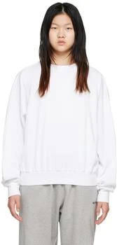 We11done | White Crewneck Sweatshirt 2折