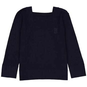 Burberry | Burberry Boys Navy Monogram Motif Cashmere Sweater, Size 8Y商品图片,6.8折