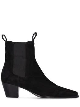 Totême | 50mm The City Suede Ankle Boots 