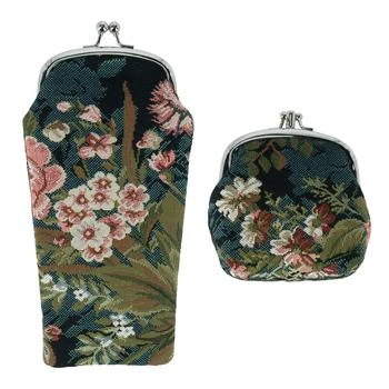 CTM | Women's Floral Print Tapestry Glasses Case and Coin Purse Set,商家Premium Outlets,价格¥223