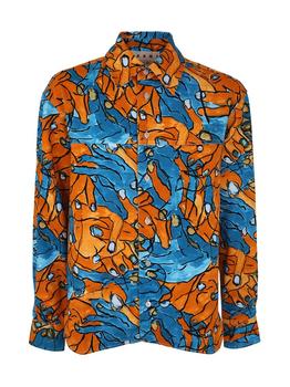 Marni | Marni Hand Painted Prints Long-Sleeved Blouse商品图片,8.1折