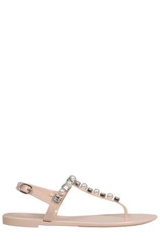 stuart weitzman凉鞋代购, Stuart Weitzman | Stuart Weitzman Goldie Embellished Jelly Sandals商品图片 4.7折起