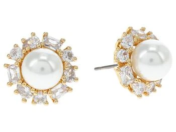 Kate Spade | Candy Shop Pearl Halo Studs Earrings,商家Zappos,价格¥432
