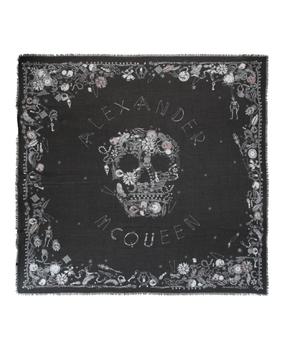 Alexander McQueen | Jewelled Skull Scarf商品图片,5.4折×额外9折x额外9.5折, 额外九折, 额外九五折