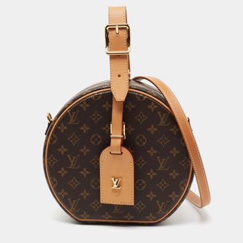 lv包, [二手商品] Louis Vuitton | Louis Vuitton Monogram Canvas and Leather Boite Chapeau Souple Bag商品图片 5.9折