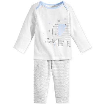 First Impressions | Baby Boys 2-Pc. Elephant Top & Pants Set, Created for Macy's商品图片,5折