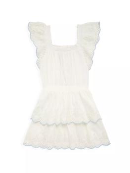 商品Ralph Lauren | Little Girl's & Girl's Eyelet Tiered Dress,商家Saks Fifth Avenue,价格¥284图片