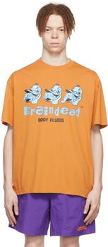 Brain Dead | Brown Cotton T-Shirt商品图片,独家减免邮费