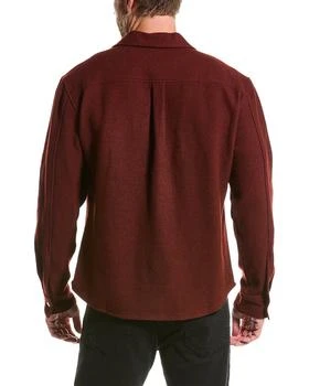 推荐FRAME Denim Textured Wool-Blend Overshirt商品