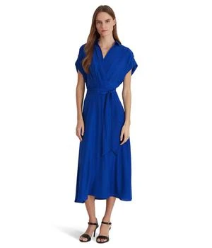 Ralph Lauren | Belted Crepe Dress 7.3折, 满1件减$4.90, 满一件减$4.9