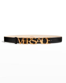 范思哲腰带价格, Versace | Logo Leather Belt商品图片 
