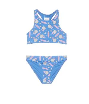 Roxy | Lorem Crop Top Swimsuit Set (Toddler/Little Kids/Big Kids),商家Zappos,价格¥218