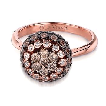商品Ladies Grand Sample Sale Ring in 14K Strawberry Gold图片