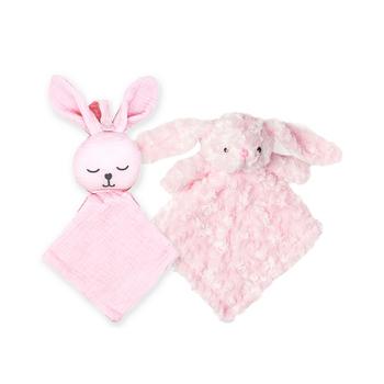 商品Baby Girls Pacifier Keeper and Bunny Plush, 2 Piece Set图片