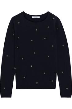 Max Mara | Gardena crystal-embellished wool sweater商品图片,2.9折
