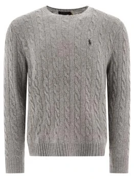 Ralph Lauren | Polo Ralph Lauren Pony Embroidered Cable-Knit Jumper,商家Cettire,价格¥1188