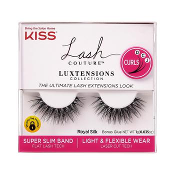 植村秀睫毛夹怎么样, Kiss Eye Cosmetics | Kiss Lash Couture LuXtension Strip 02 Royal Silk Pair, 1 Ea商品图片 