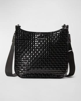 MZ Wallace | Woven Patent Box Crossbody Bag 