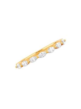 商品Effy | 14K Gold & Diamond Half Marquise Ring,商家Saks Fifth Avenue,价格¥8956图片